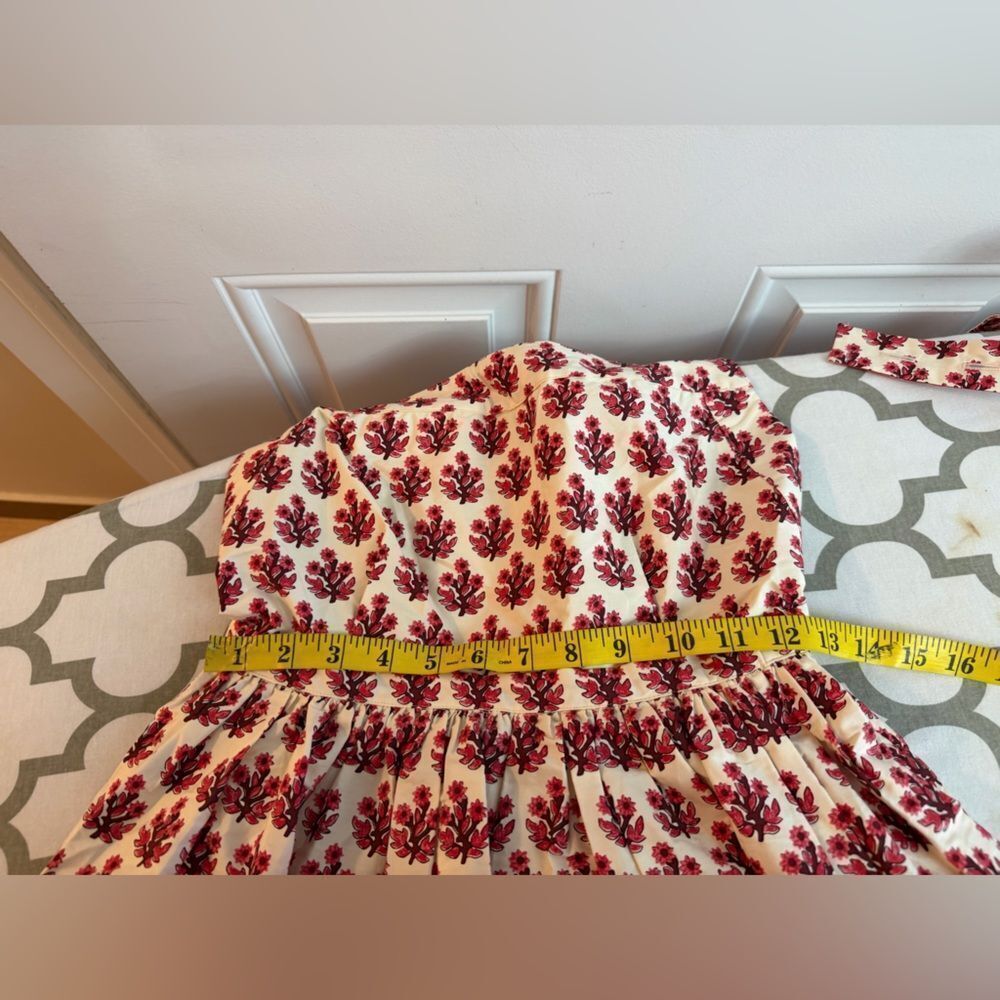 J.Crew Embroidered apron dress in block print NWT Size 0 - Picture 10 of 12